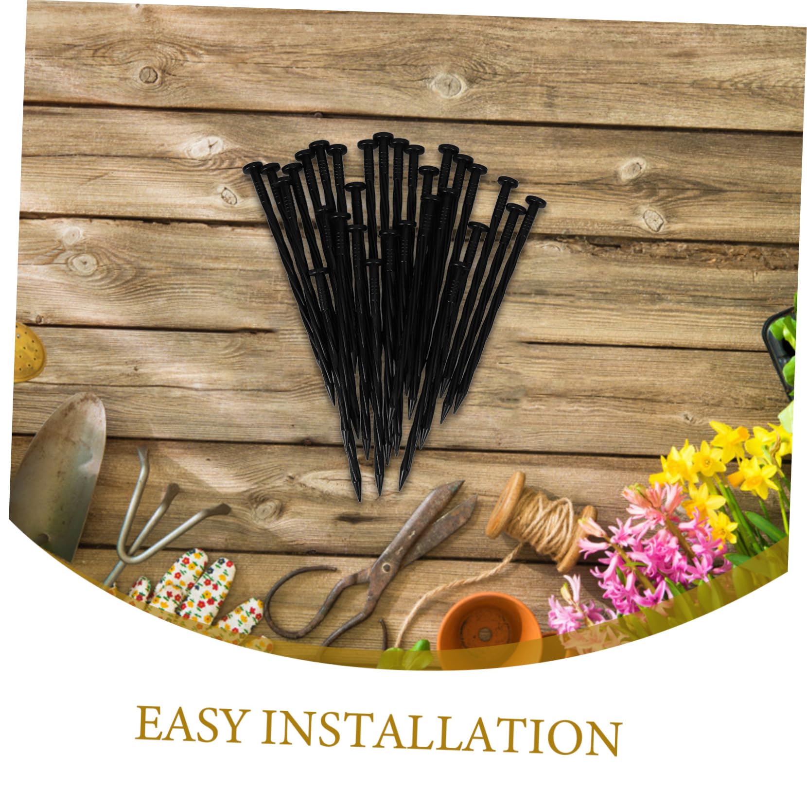 BESPORTBLE 3 Set di Picchetti da Giardino in Plastica per Giardinaggio Facile Installazione 30 Pezzi * 3