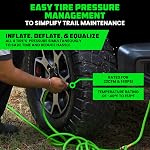 Rhino USA 4 Système d'inflation/déflation des pneus - Convient jusqu'à 155" Empattement - Ultra Rapide 4 Kit de tuyau gonflable pour camion, voiture, remorques & Motocycles - Gonfler ou déflamer simultanément en minutes