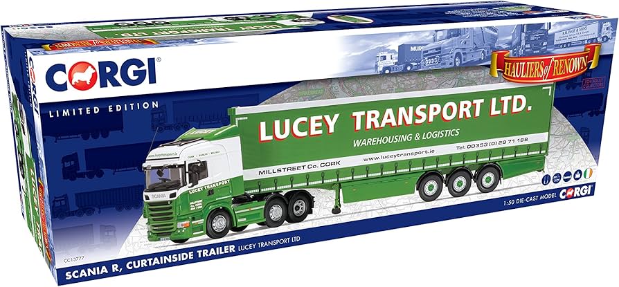 Amazon | CORGI 1/50 完成品 for Scania R Curtainside Trailer