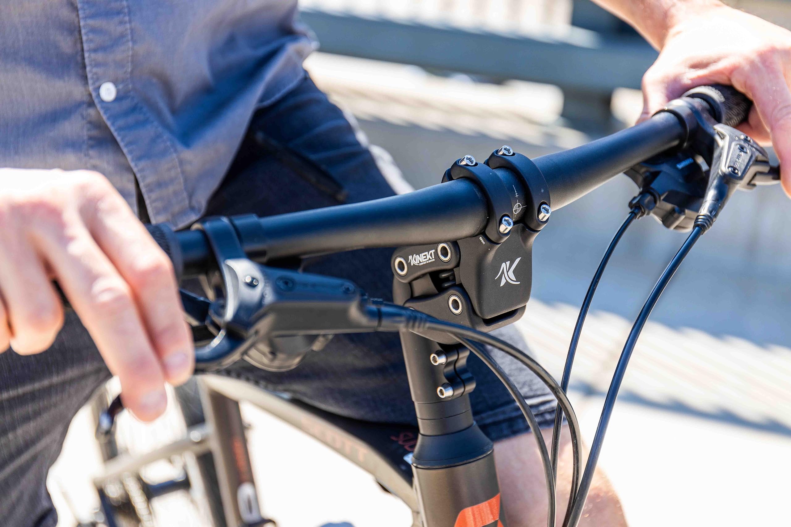KINEKT Rise Verstellbare Fahrradlenkervorbau für Mountainbike, Rennrad, MTB, BMX