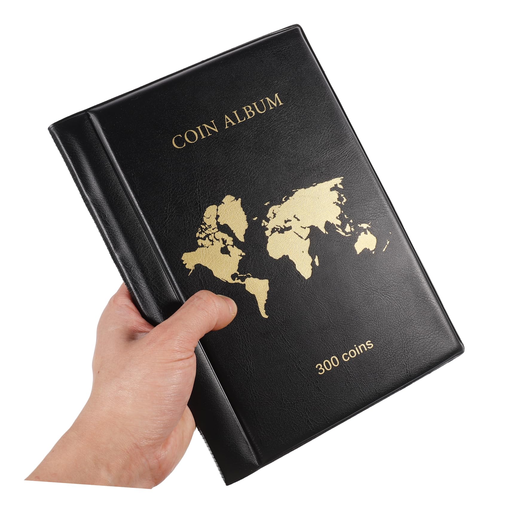 Milisten Album da Collezione Monete e Banconote in PVC e Pu 300 Tasche Trasparenti per Collezionisti e Conservazione Lungo Termine