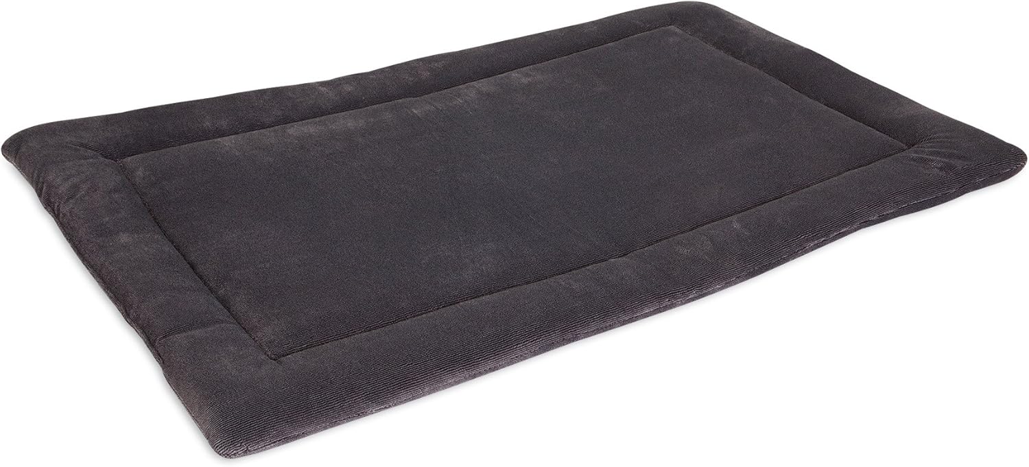 Petmate Aspen Pet Rectangular Kennel Mat, Dark Gray, for
