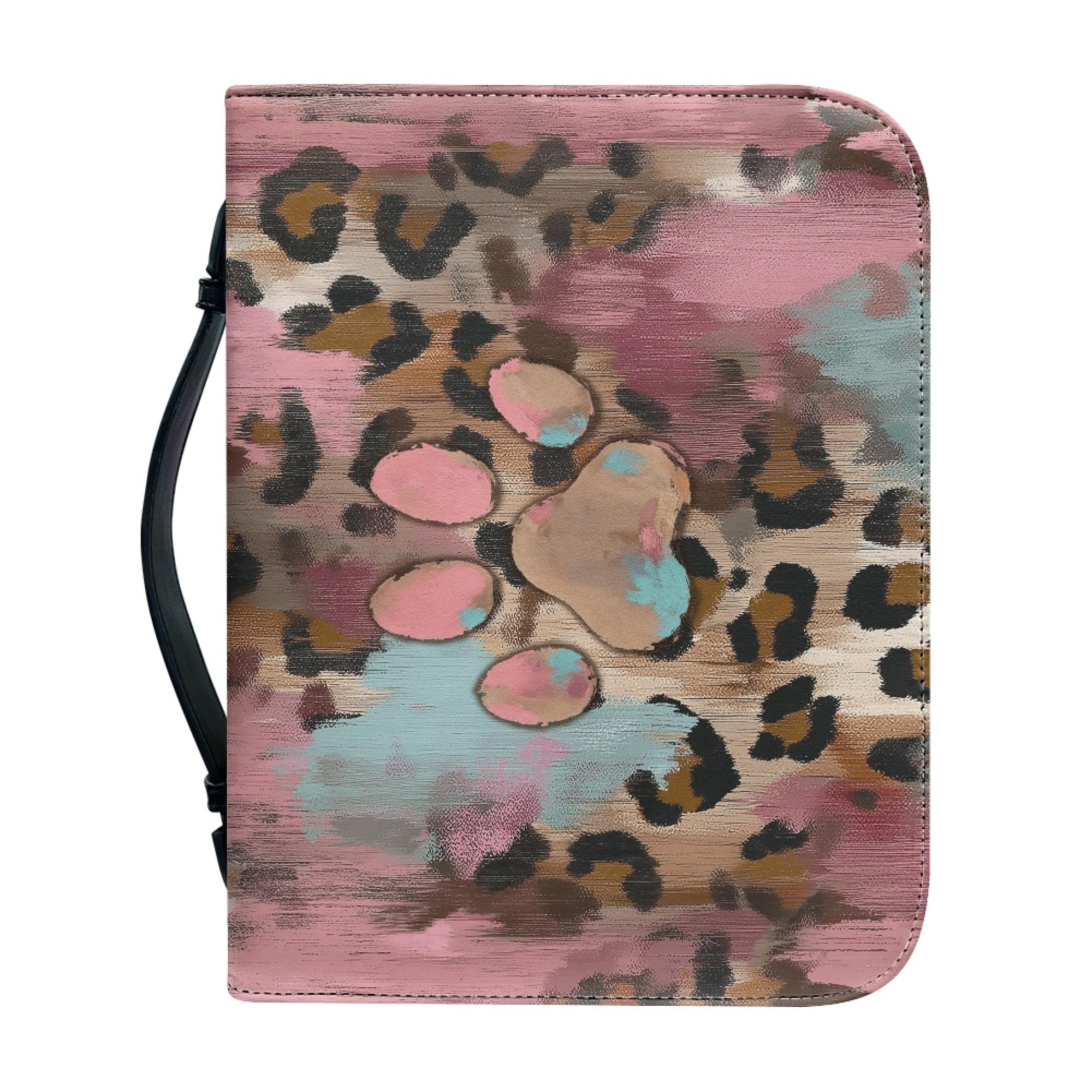 Amzbeauty Élégant sac biblique pour femme, étui à livres, motif empreintes