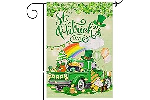 St Patricks Day Yard Flag 12x18 Double Sided