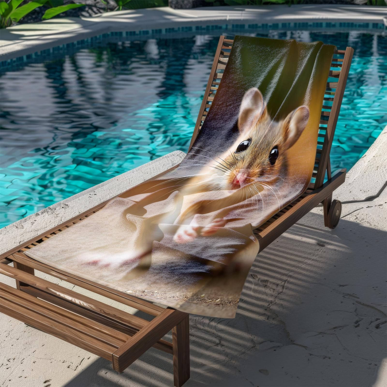 Générique Serviette Microfibre Plage Animaux Bruns Mignons