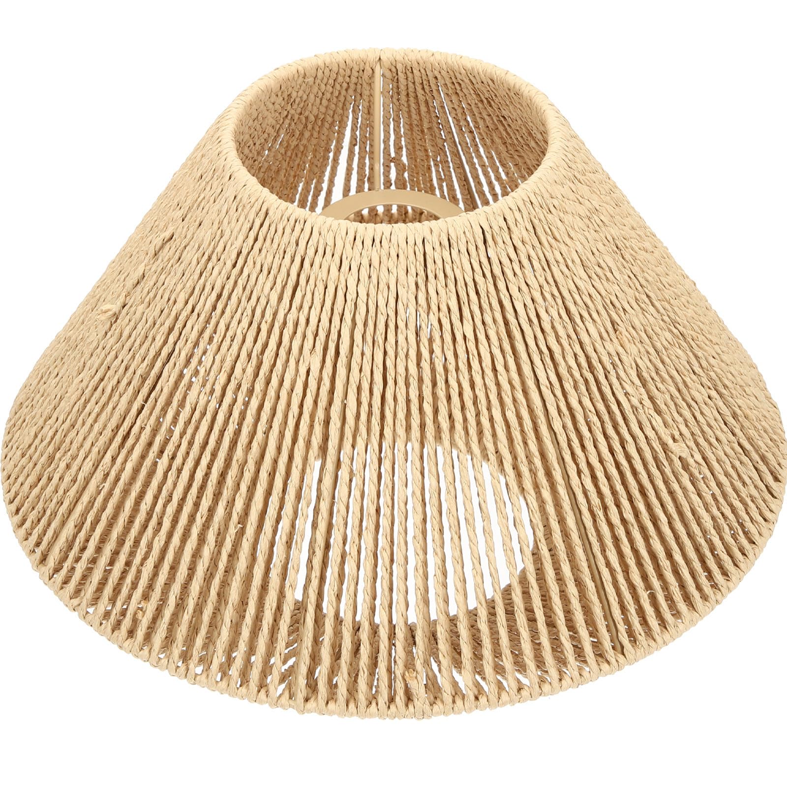 Paralume Compatibile E27 Sospensione in Carta Intrecciata Stile Vintage e Zen, Facile da Installare, Illuminazione Decorativa Diffusa per Cucina e Camera da Letto