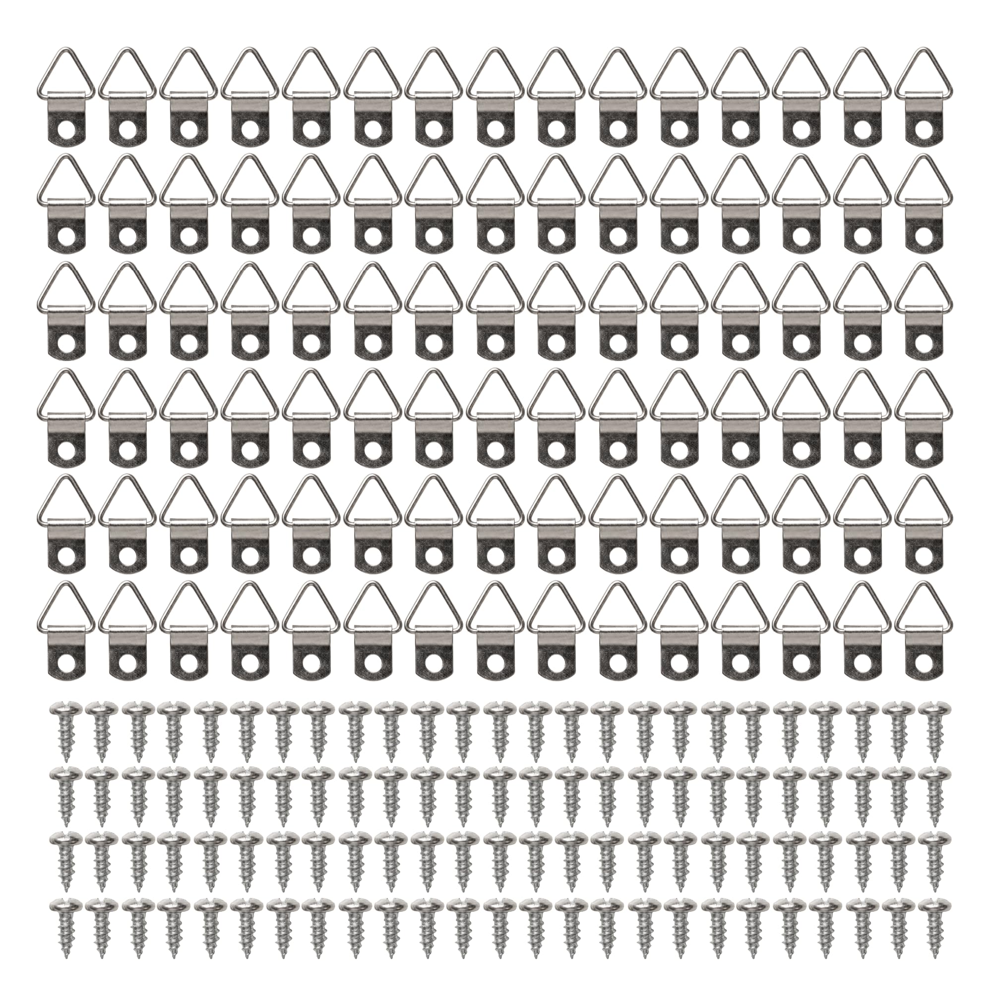 D-Ring Picture Hangers - 100 Pack -2 D-Ring Picture Hangers - 100 Pack -2