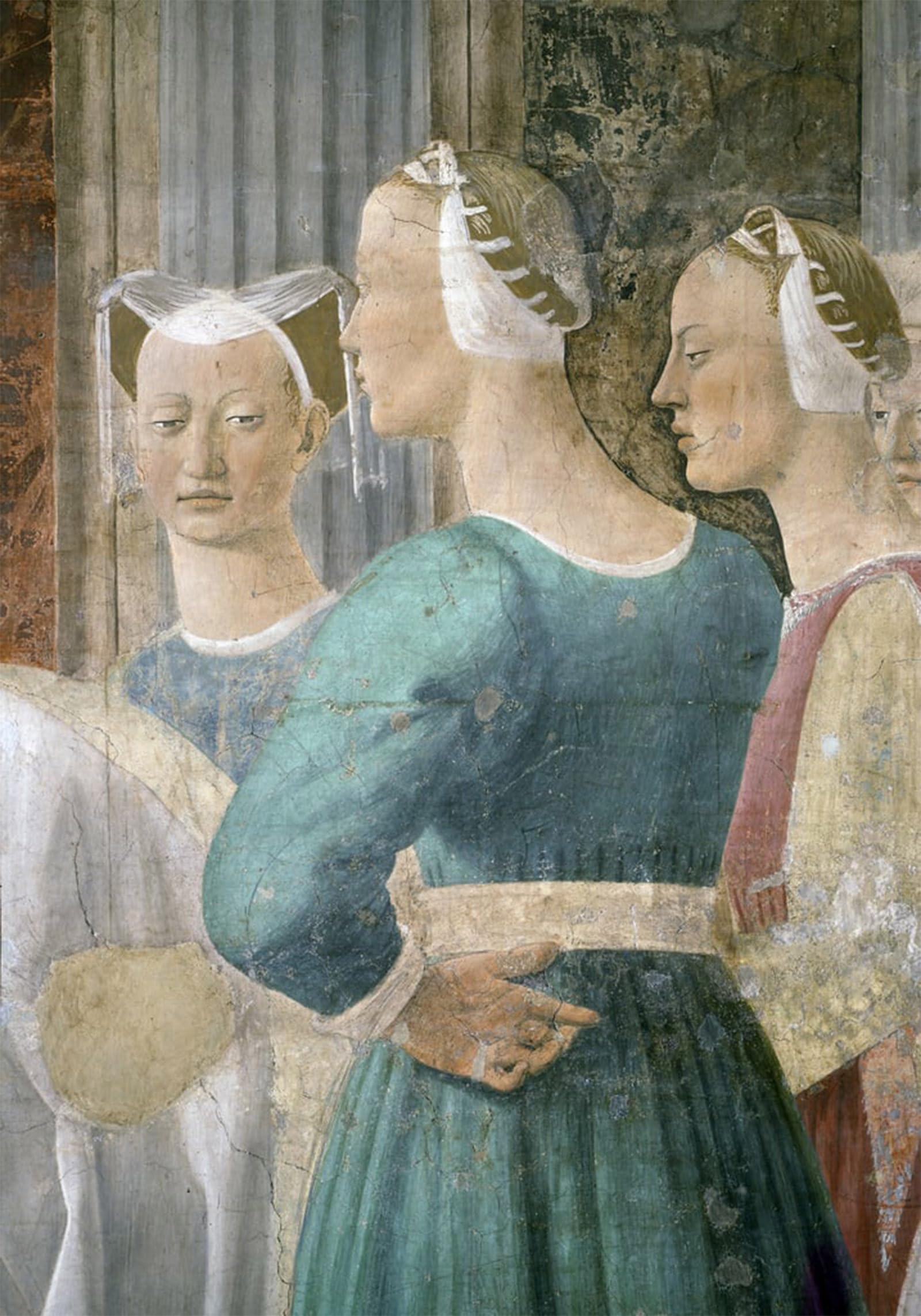 POSTERIIk Vintage Art Print Images Pictures Print the Queen of Worshipping the Wood of the Cross by Piero Della Francesca Modern Colour Posters for Office Home Decor 60x90cm