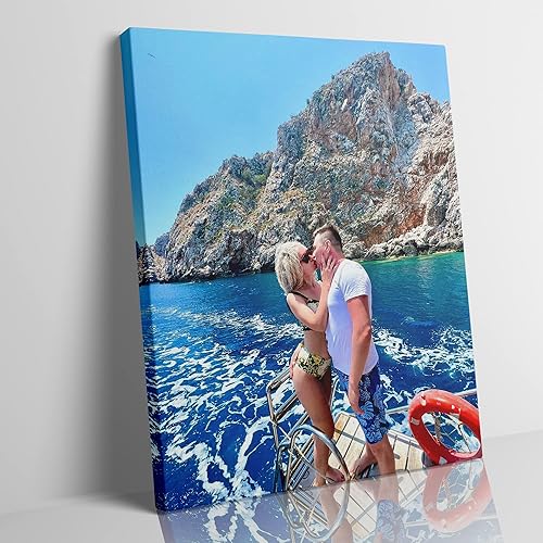 Miniatura 2 de Chexin Impresiones en lienzo personalizadas con tus fotos, marco, carteles, arte de pared para estética, sala de estar, boda, bebé, mascota, imagen