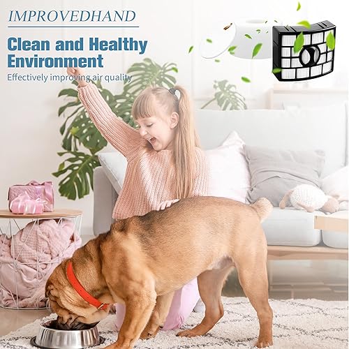 Miniatura 7 de Improvedhand Filtro de repuesto NV770 compatible con Shar-k Duo Clean Lift-away Upright Vacuum UV700 N, NV771, NV600, NV601, NV611, ZU701 reemplaza