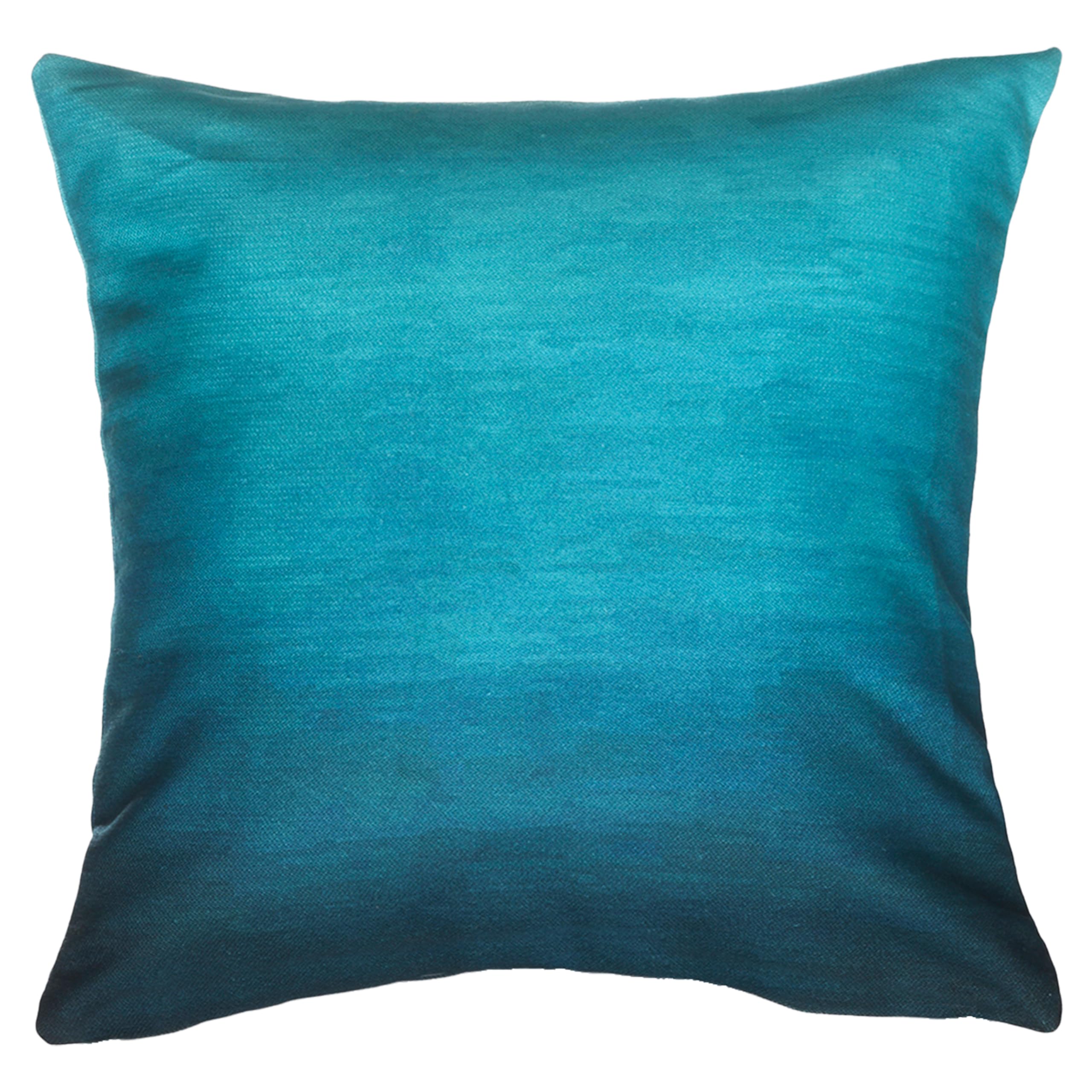 Fab Habitat Indoor/Outdoor Throw Pillow Made from Recycled Polyester Yarn - Double Sided, Stain Resistant, Machine Washable - Ombre - Patio, Deck,