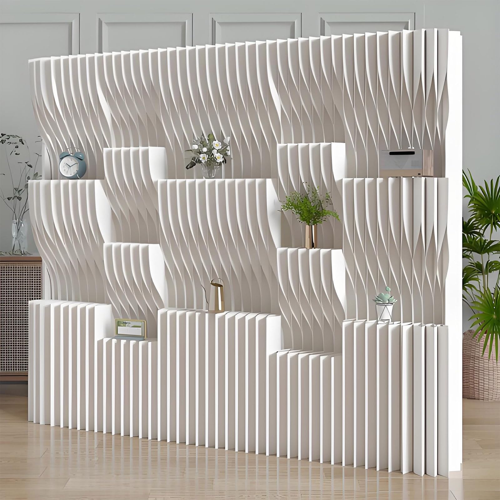 Paper Portable Room Divider - Folding Indoor Partition Screen Versatile Partitions for Flexible Space Management