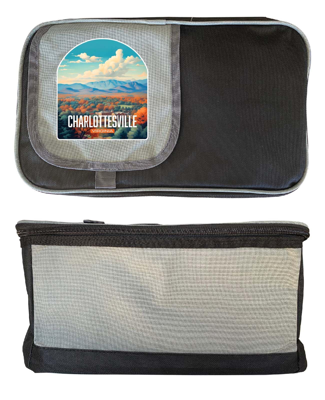 Charlottesville Virginia Design B Souvenir Cooler 9 pack