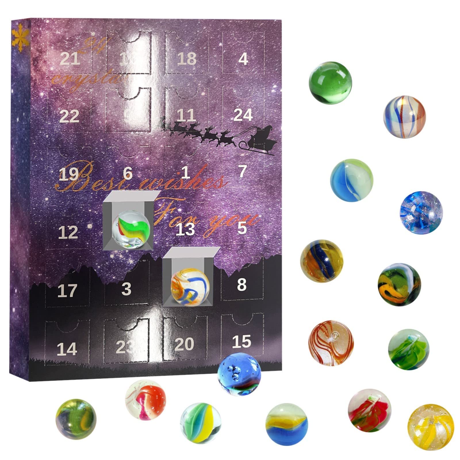 Amazon.com: Gemstone Advent Calendar 2022 Advent Calendar For Kids With 24  Gemstones To Open Each Day A Complete Rock Collection Christmas Countdown  Calendar Car Swinging Ornament (Purple, One Size) : Home & Kitchen