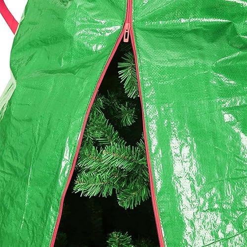 Miniatura 2 de CUSENA Bolsa vertical de almacenamiento para árbol de Navidad se adapta a árboles de Navidad artificiales de hasta 9 pies de alto impermeable y a