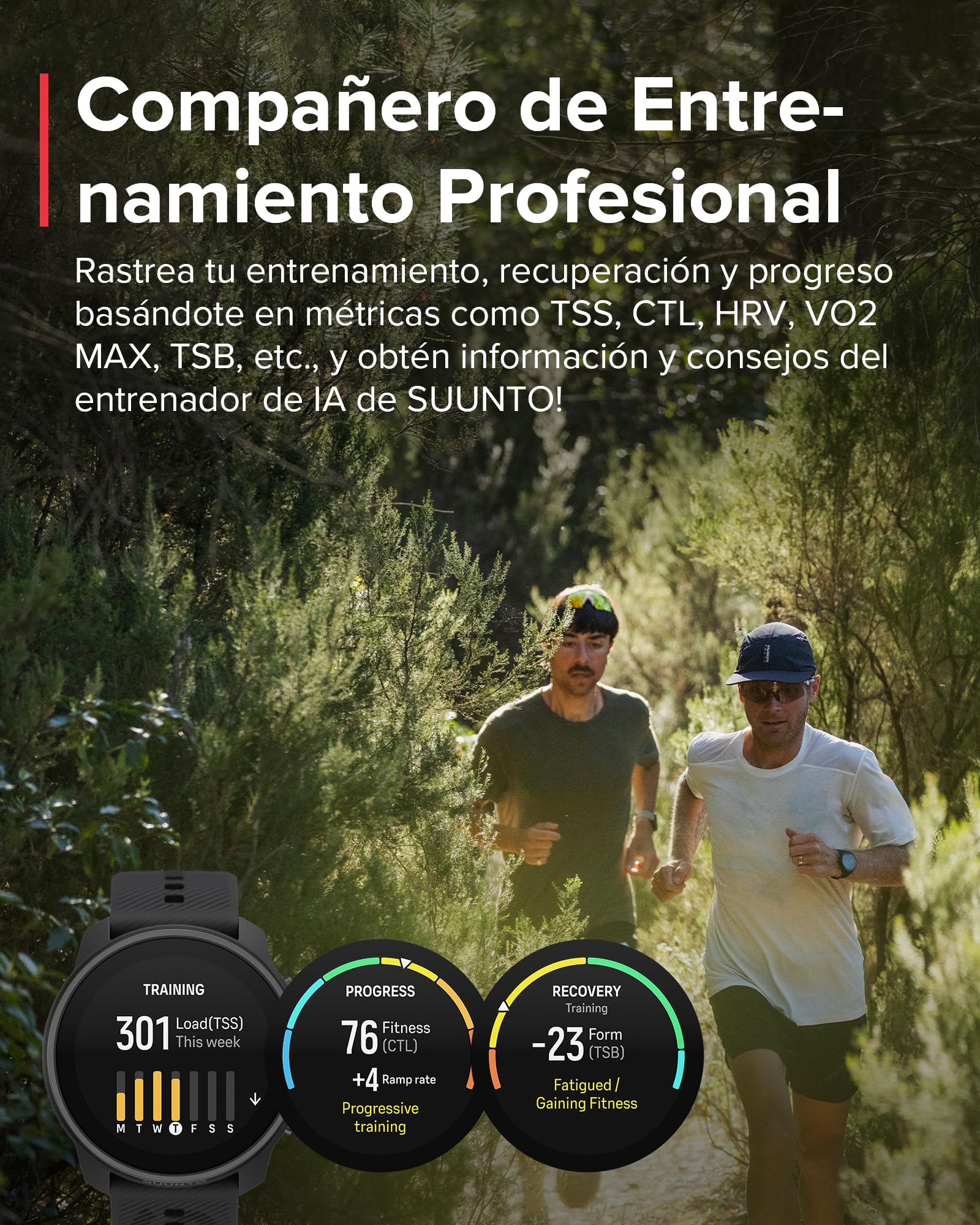 Suunto Race S Reloj Correr Pantalla Táctil AMOLED, Deportivo GPS Doble Frecuencia, Seguimiento HRV Sueño, Entrenamiento IA, Mapas Offline