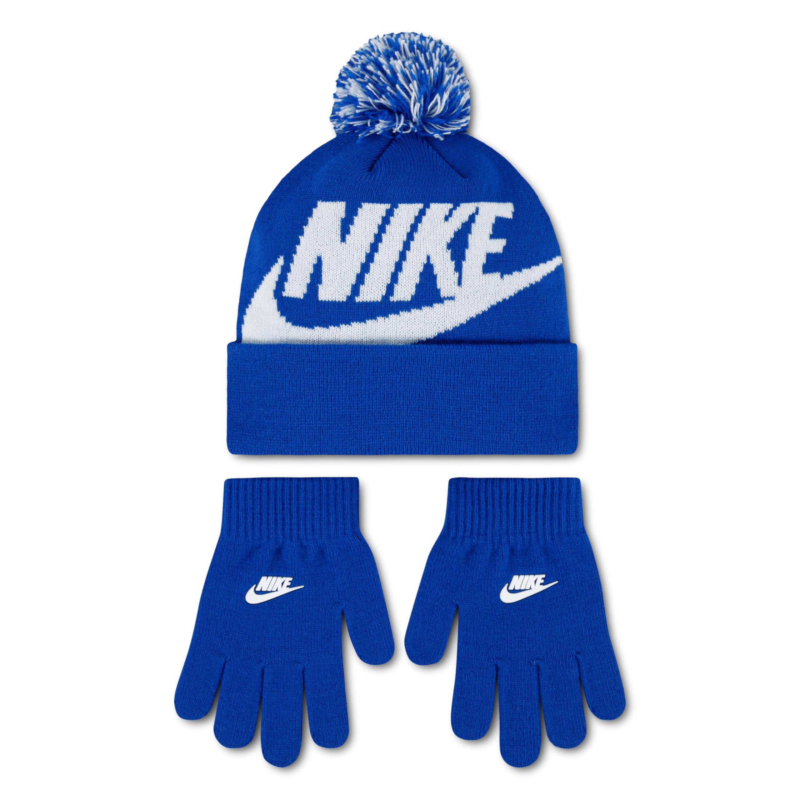 Nike Pink Kids Swoosh Pom Beanie One Size
