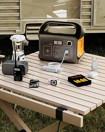 Miniatura 3 de Cargador USB de 8 puertos, cargador USB C de viaje multipuerto, mini estación de carga con puertos USB C y USB A, bloque de estación de carga para