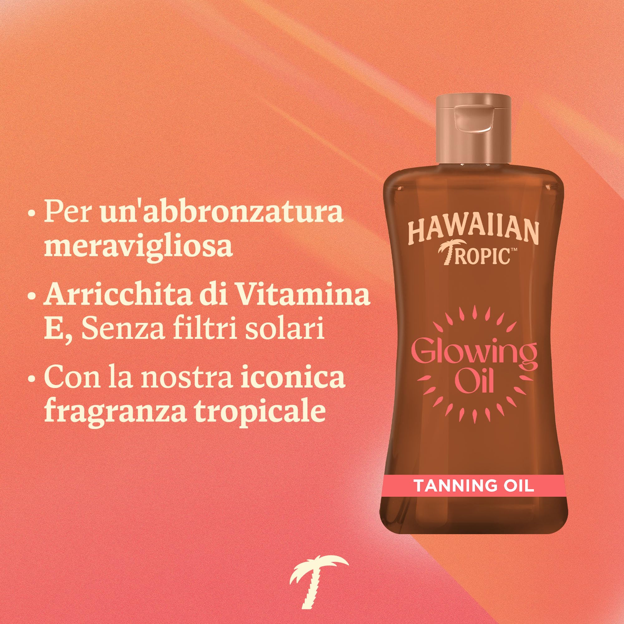 Hawaiian Tropic Glowing Tanning Oil, 200ml