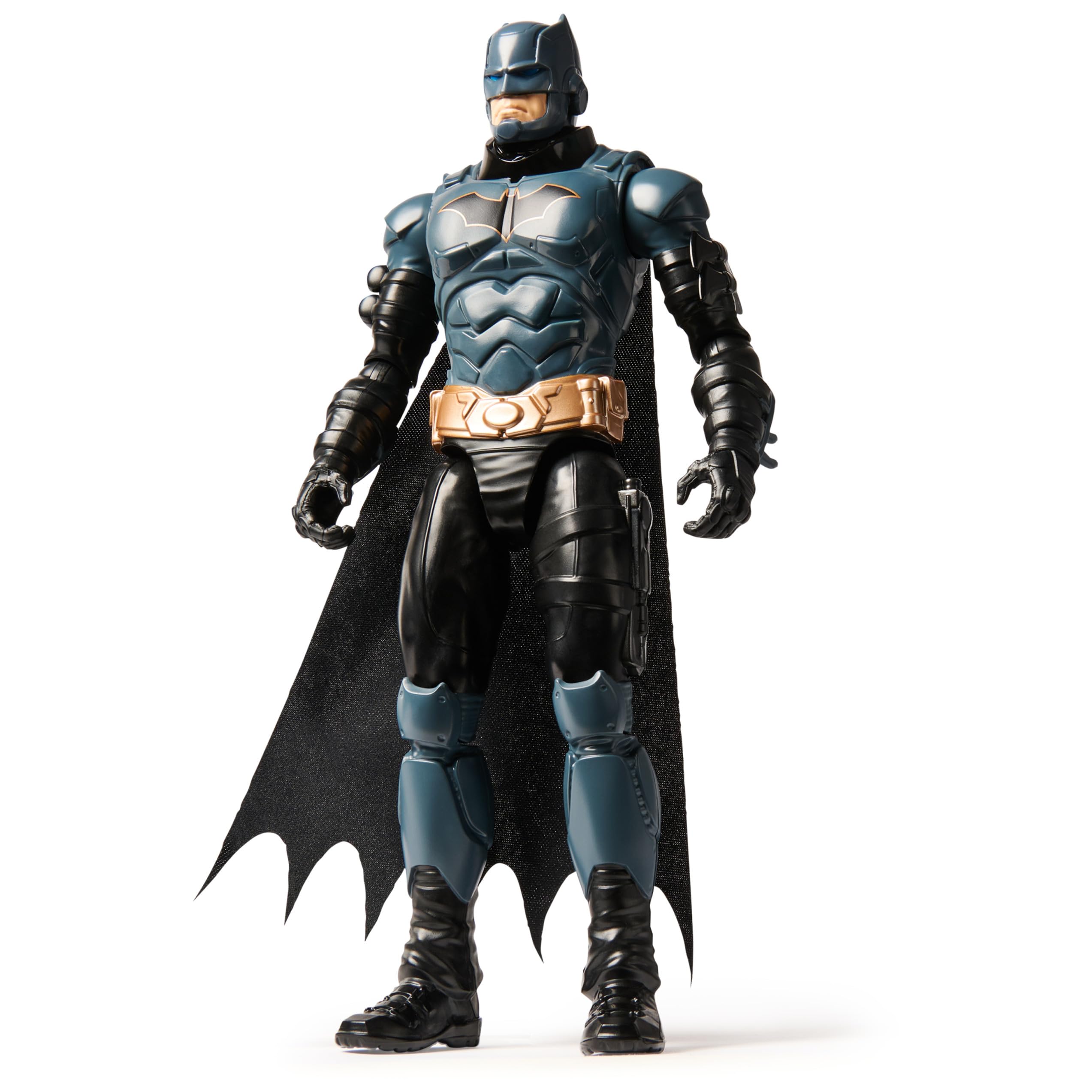 DC Comics Shadow Guardian Batmobile + Batman Actionfigur - Fahrzeug mit Verdeck zum Öffnen, bewegliche 30cm Batman-Actionfigur im Original Comic-Design, für Kinder und Superheldenfans ab 3 Jahren