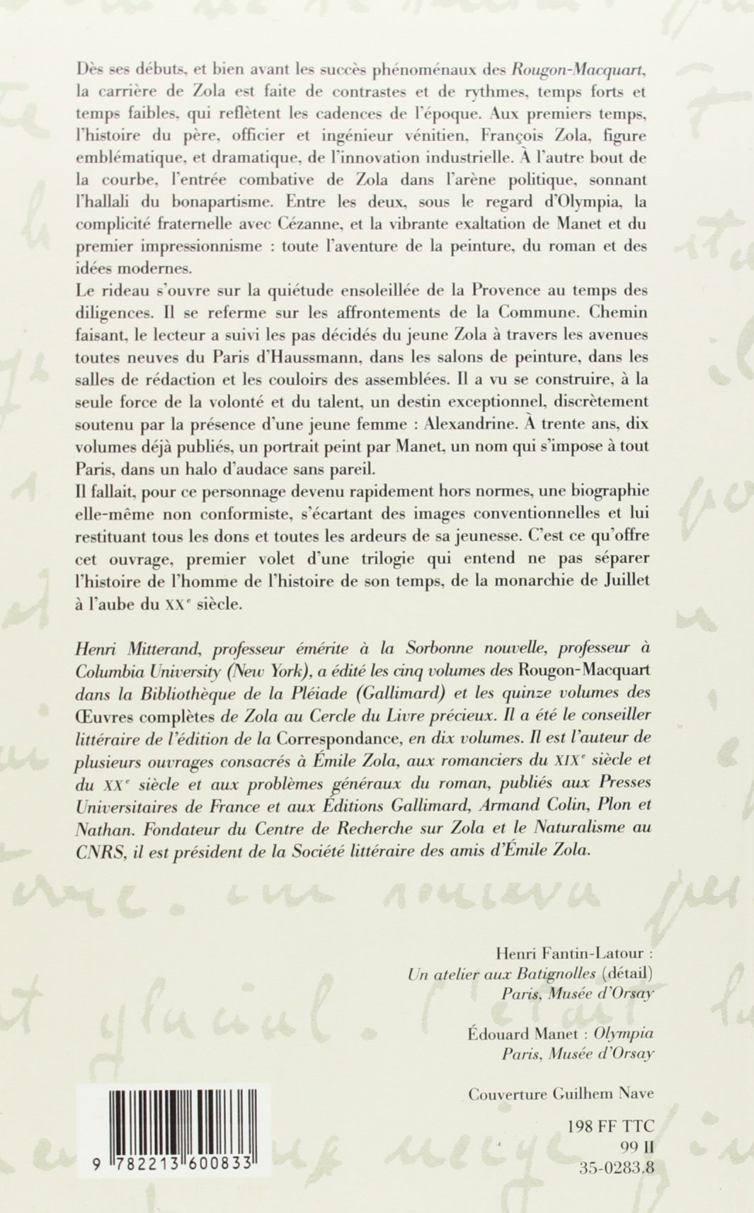 Zola, Tome 1 : Sous le regard d'Olympia, 1840-1871
