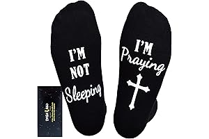 Unique Father's Day Socks with Funny Slogan: 'I'm Not Sleeping'