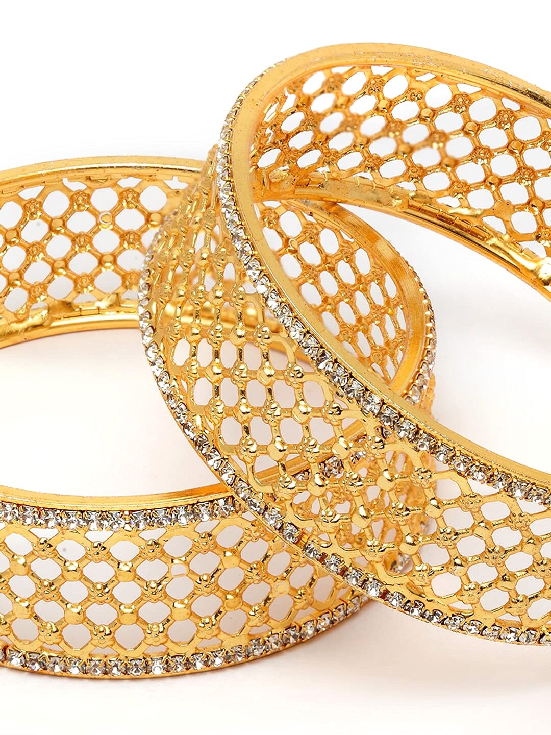 Stylish Plated Bangles Set of 2, Latest Traditional Design
