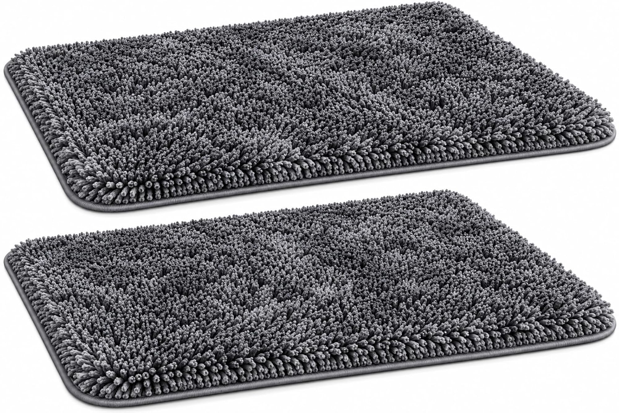 Microfiber Solid Rectangle Anti-Skid Bath Mat