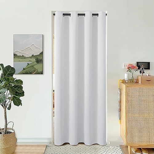 Miniatura 42 de BGment - Cortina para oscurecer habitaciones de 63 pulgadas de largo para dormitorio, cortina de ventana con bloqueo solar y aislamiento térmico