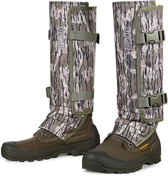 UIIHUNT Snake Gaiters, Waterproof Snake Chaps Snake Gaiter for Men Women, Adjustable Snake Bite Protection Snake Guards