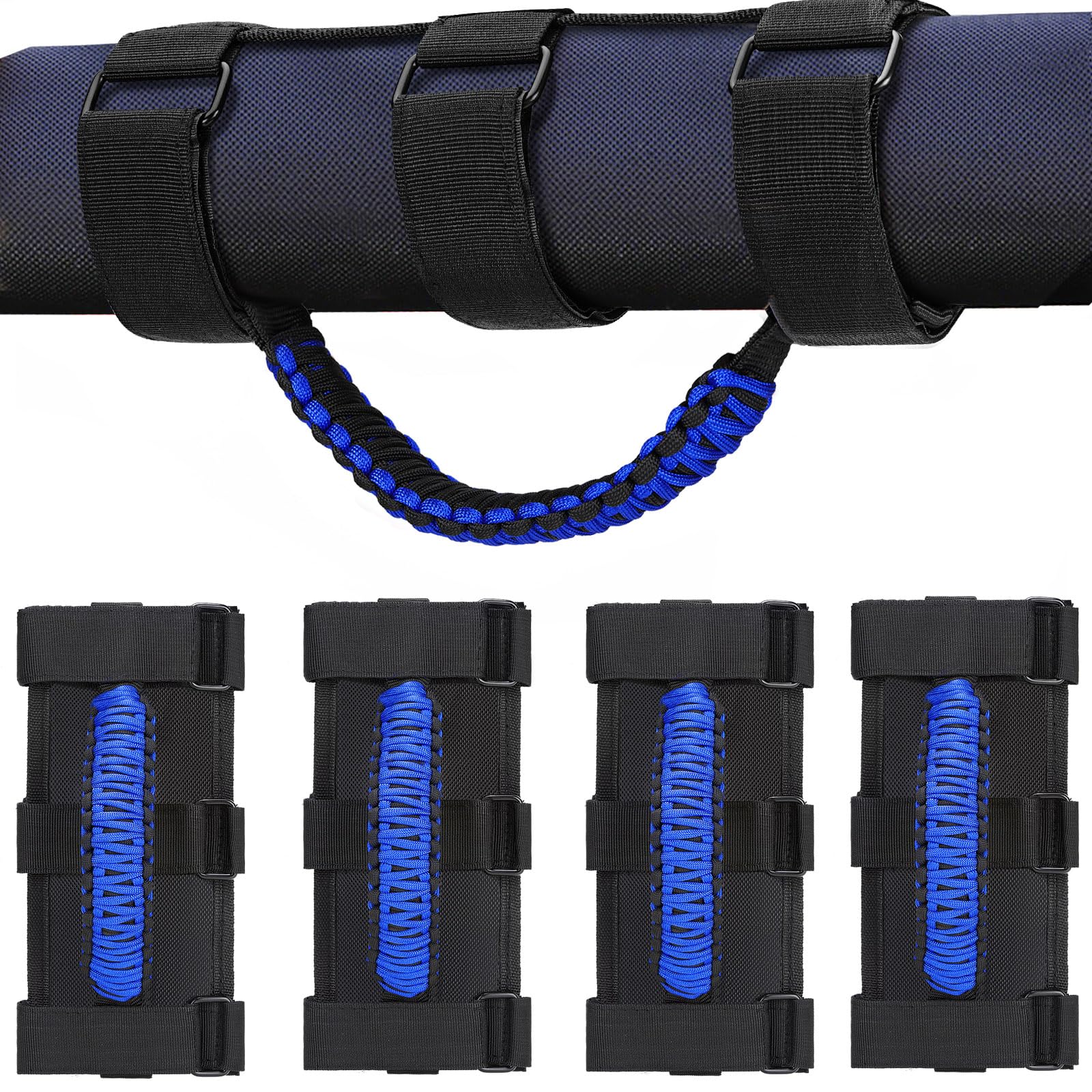 moveland Upgrade Roll Bar Grab Handles for Jeep Wrangler TJ YJ JK 1955-2023