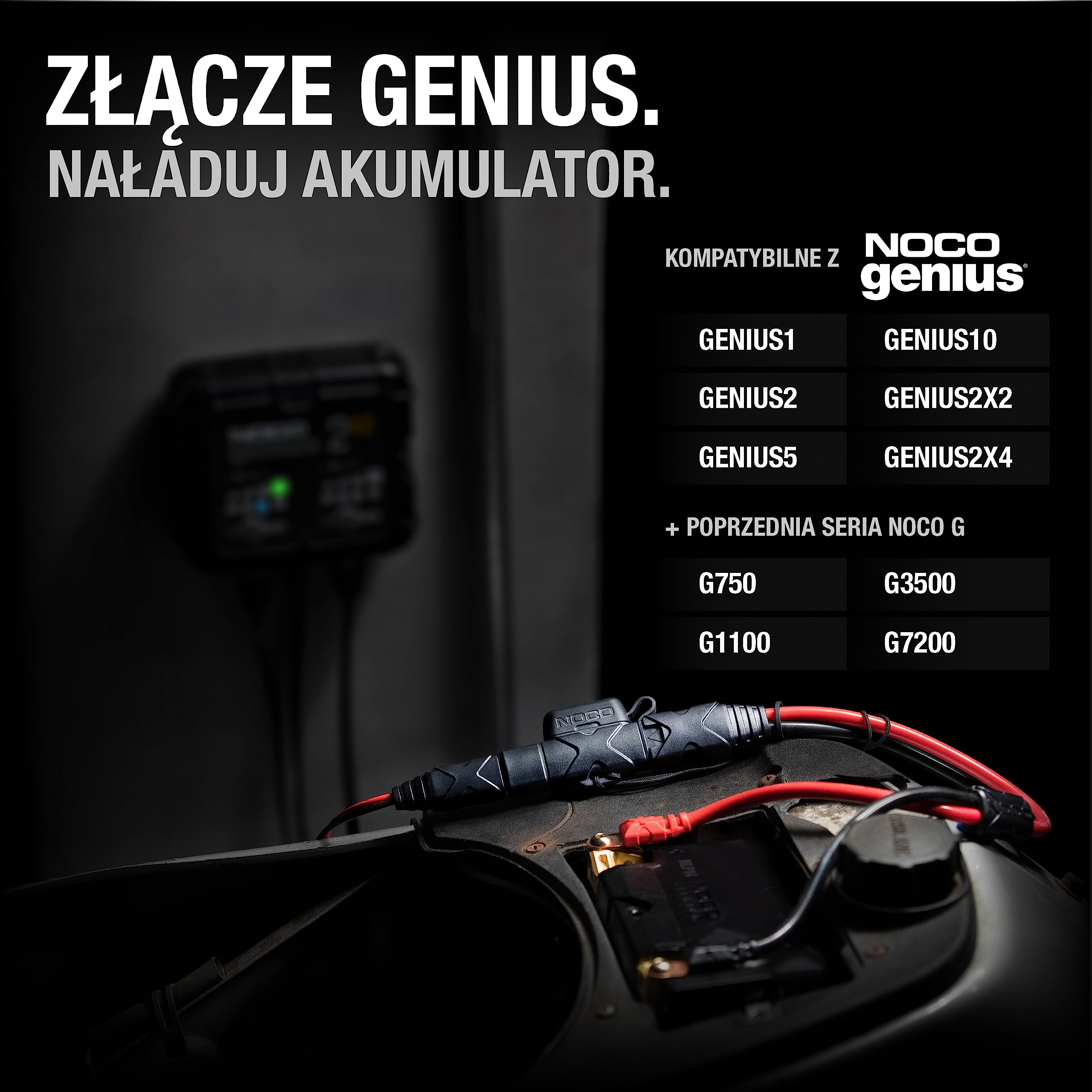 NOCO GBC007 przedłużacz 470 mm X-Connect adapter do GB20 GB40 GB50 lithium Boost UltraSafe Starter