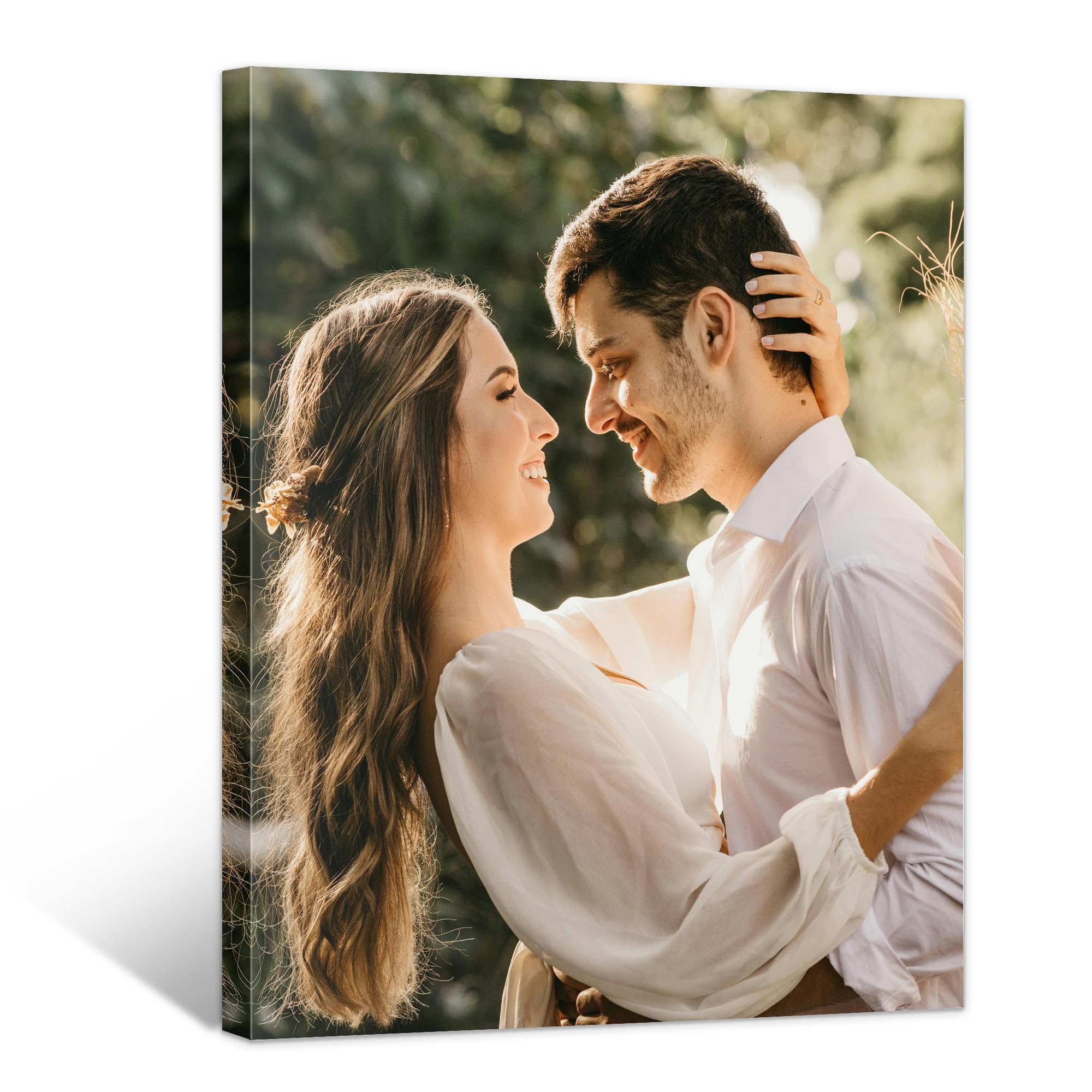 WayToLight Custom Canvas Prints with Your Photos Framed Personalized Picture Canvas Prints Wall Art Ideal for Home Decor Christmas Family Gifts (8" x 10")