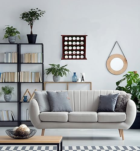 Miniatura 7 de Golf Gifts and Gallery - Gabinete de caoba para exhibición de pelotas de golf Capacidad para 25 pelotas talla única