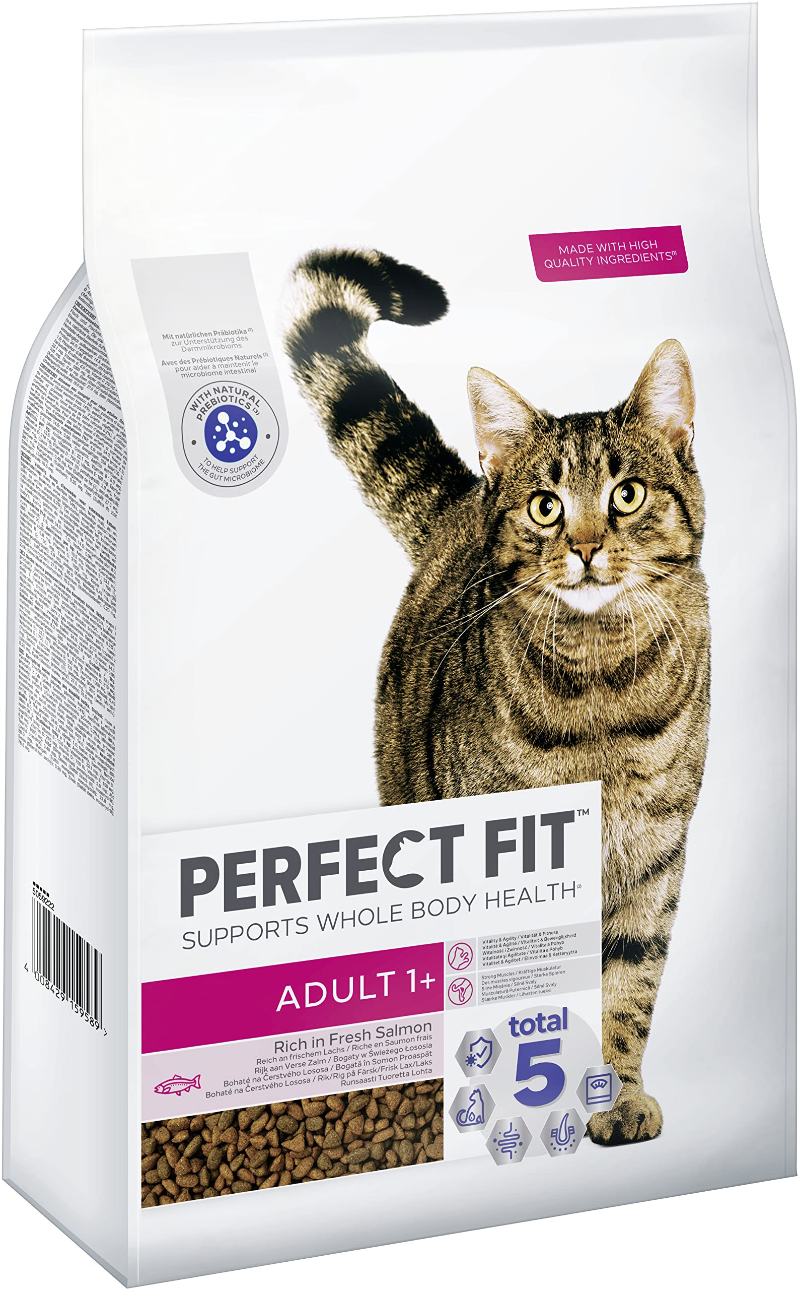 Alimento seco para Gatos Adultos a Partir de 1 año - Salmón, 7 kg (1 Bolsa)
