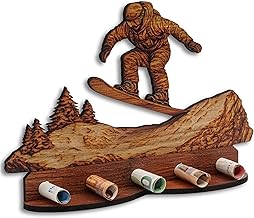 Money Gifts, Gift Wrapping Wood Look Snowboard Motif - Cash Gift, Money Present, Creative Money Gift, Birthday, Wedding, Christmas