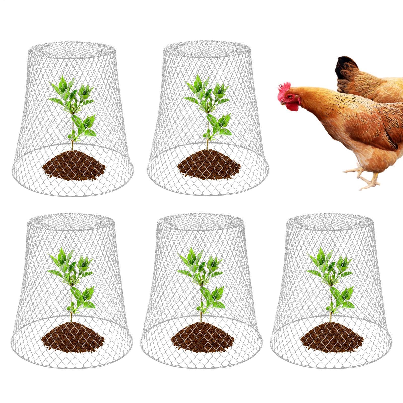 Cloches de jardin pour les 5 Pièces Barrière Anti-Animal Clôture Métallique