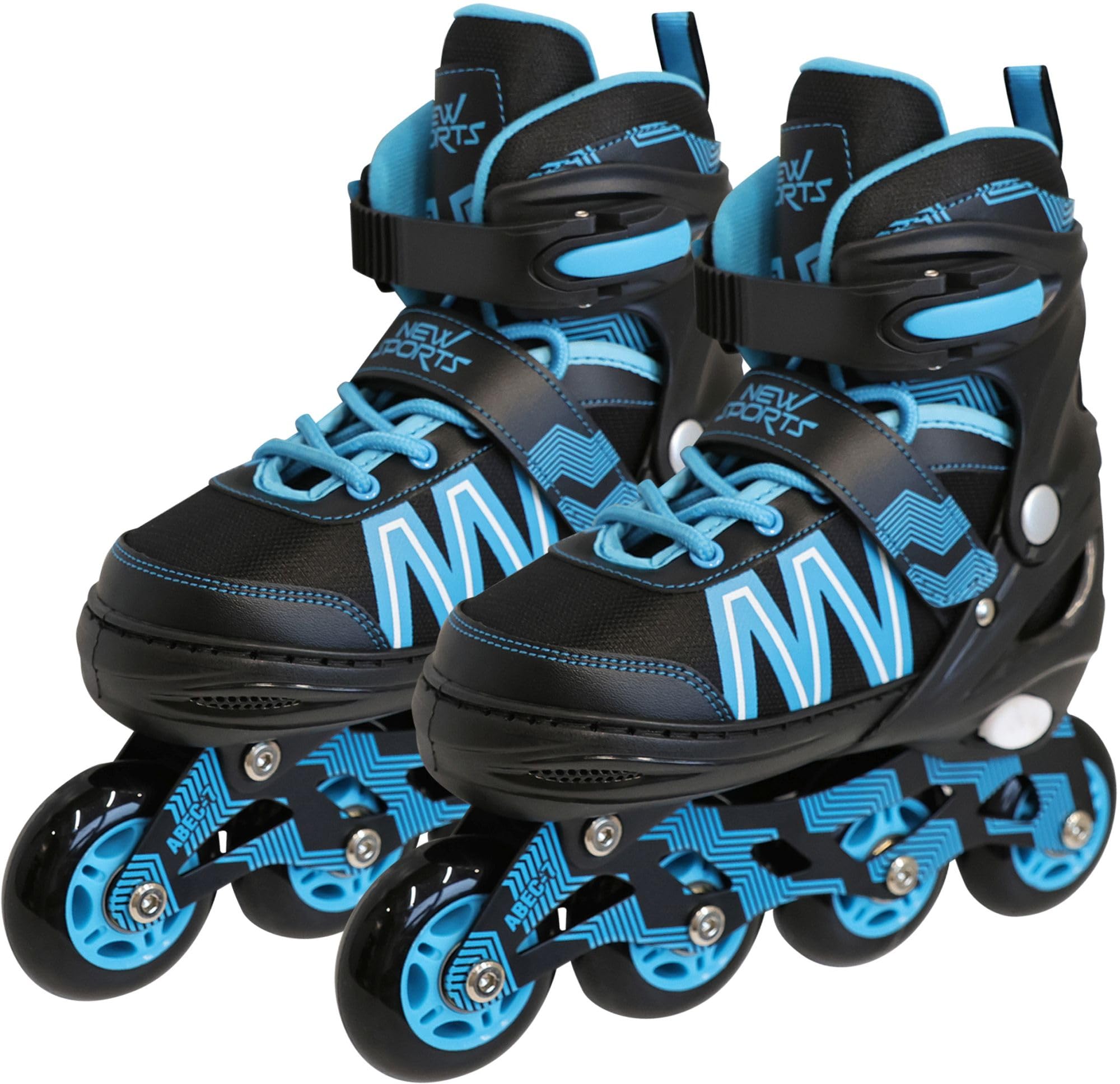 Rollers Noir/Bleu ABEC 7, Taille 35-38