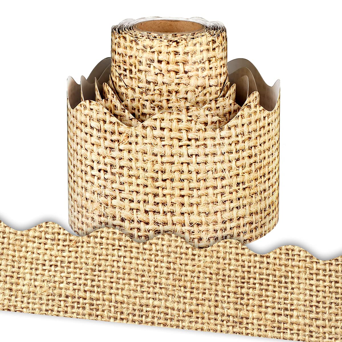 Buy 64 Ft Burlap Scalloped Bulletin Board Border For Classroom Buy 64 Ft Burlap Scalloped Bulletin Board Border For Classroom