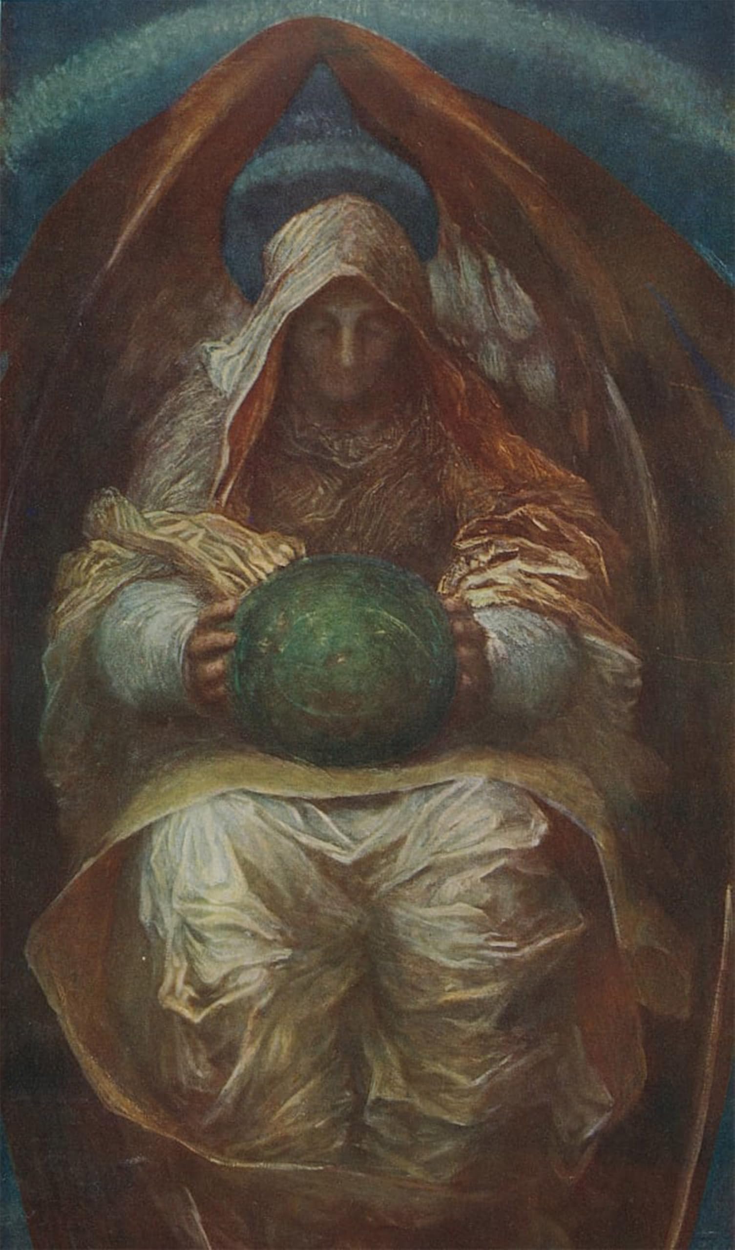 ARTXLXXBN Famous Prints Artwork Pictures Poster Painting Art the All-pervading by George Frederick Watts Artwork Landscape Pictures for Home Decor 60x90cm