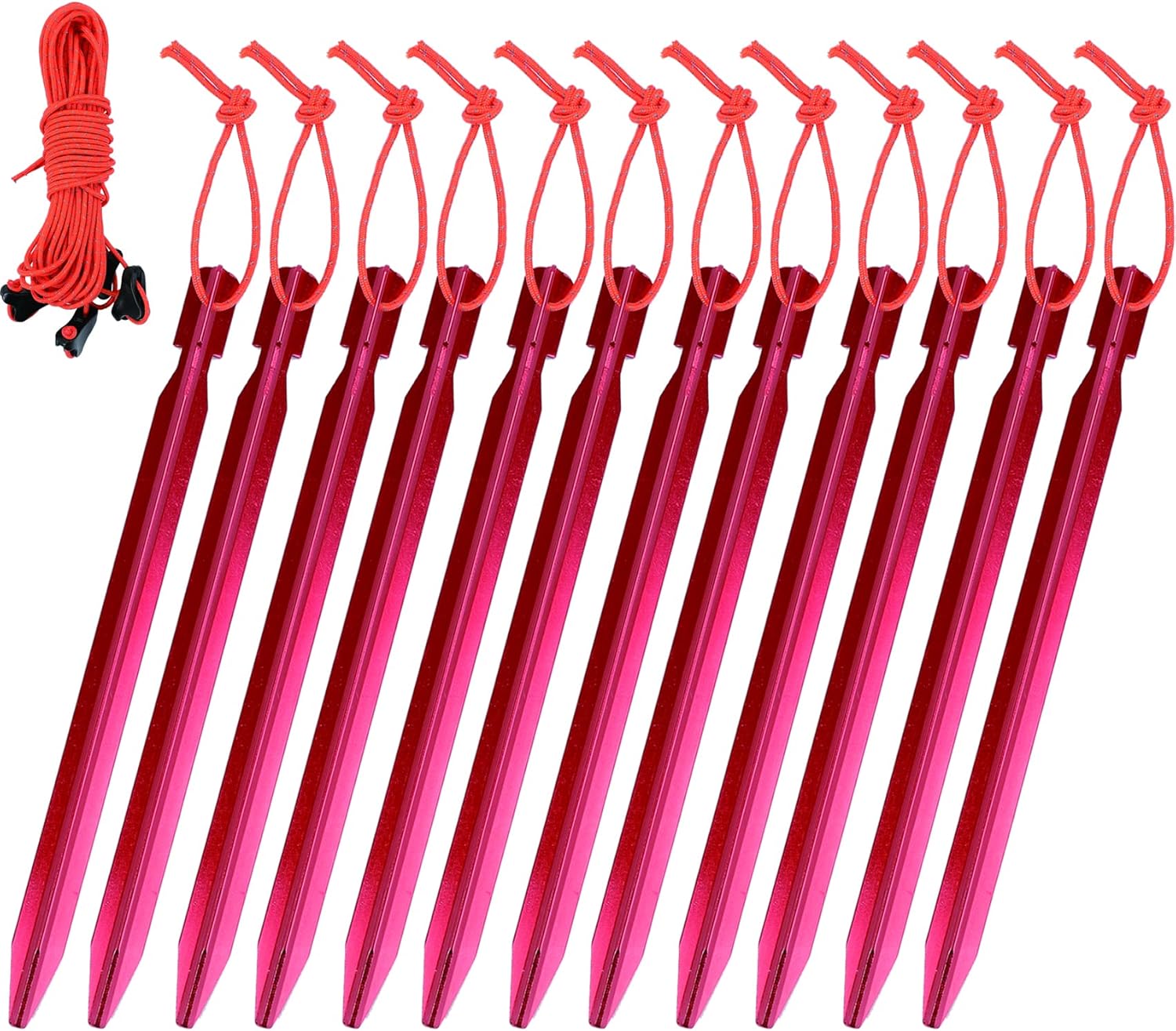 Clostnature Aluminum Tent Stakes Heavy Duty Tent Pegs