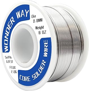 Sn63/Pb37 Tin Lead Solder With Rosin Core 183℃ Melting Point No-Clean(0.8mm 8oz)