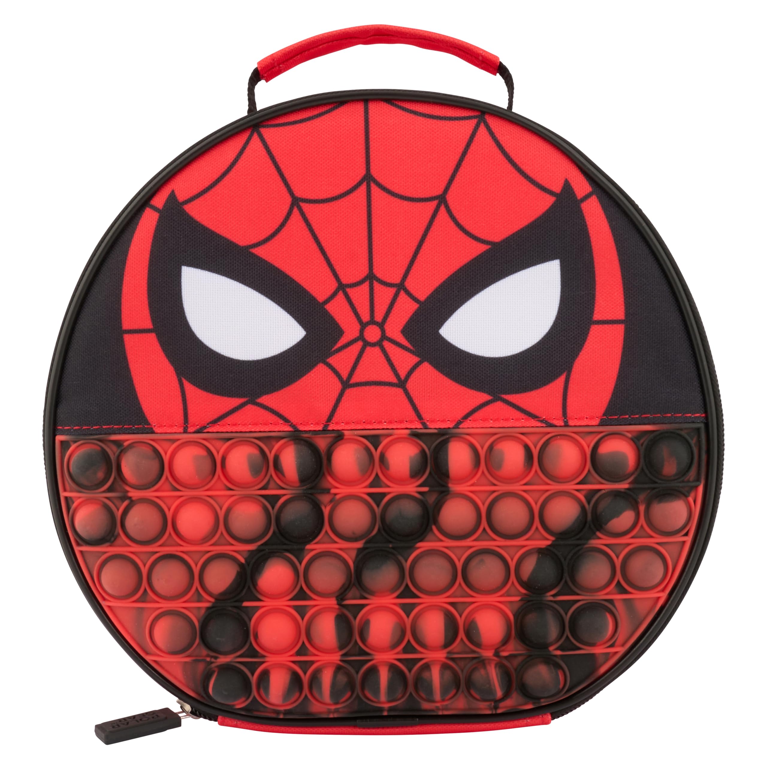 Marvel Spider-Man Sensory Pop It Lunch Bag by Polar Gear – Lightweight & Durable with Wipe-Clean Lining, Insulated to Keep Food Fresh, Cool Bag with Zip Closure – Ideal for School or Trips