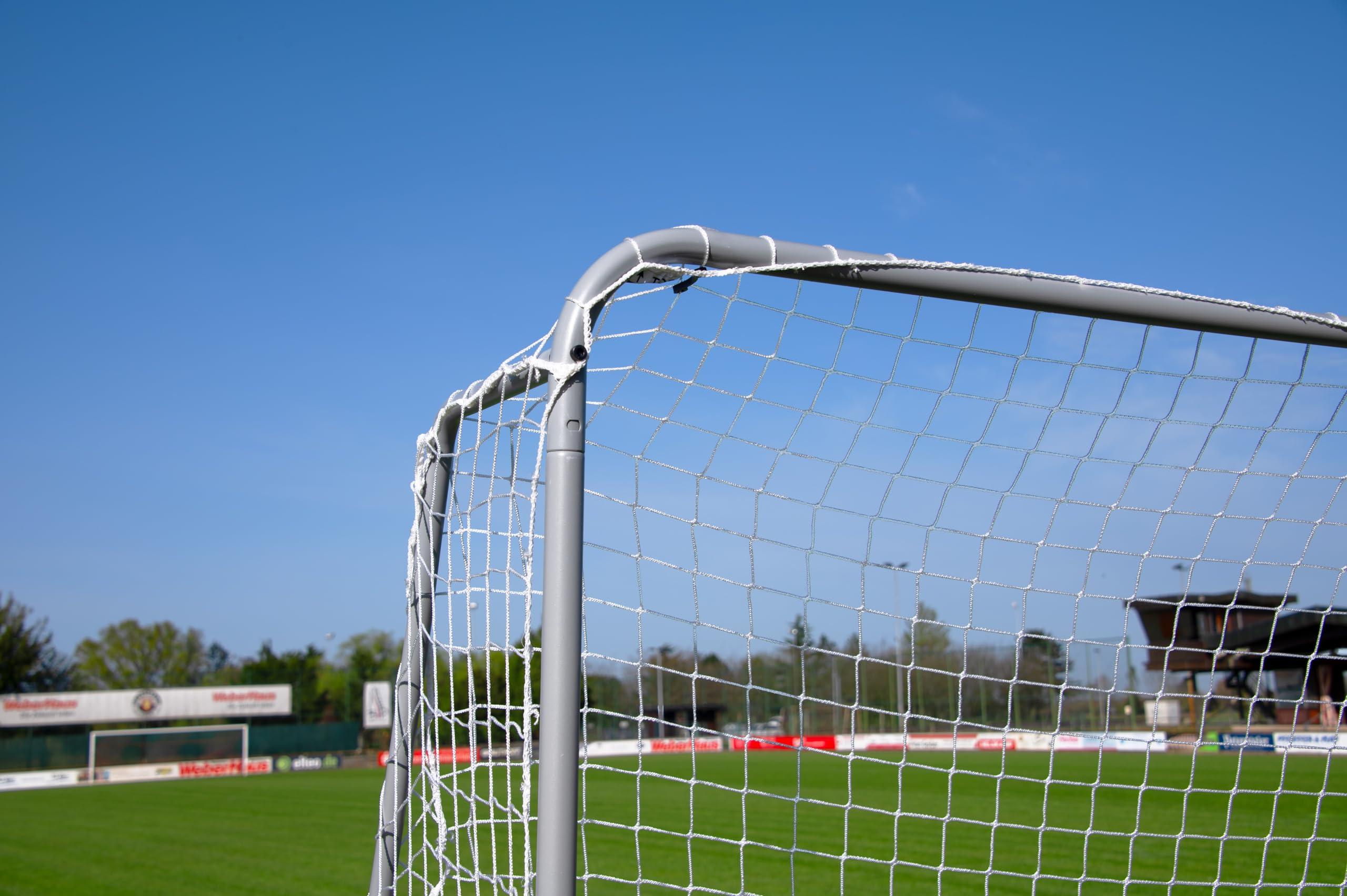 Portería de fútbol de Acero POWERSHOT de 3 x 2 m. ¡Alta Resistencia! Puede instalarse Durante Todo el año en su parcela.