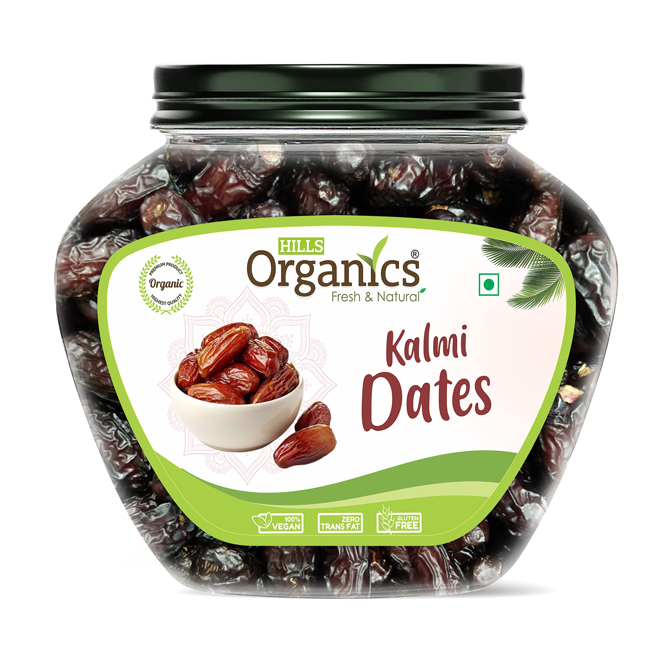 HILLS ORGANICS 100% Fresh & Natural Premium International Queen Kalmi Dates 400 Gm, Naturally Dried Dates, Sourced From Saudi Arabia, Vegan & No Artificial Flavour, Minerals, And Fiber (Jar Pack Of 1) (B0BRKSVY3R) Amazon Price History, Amazon Price Tracker
