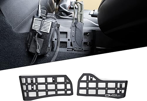 Miniatura 1 de Paneles Molle de consola central para Jeep Wrangler 2018-2024 y Jeep Gladiator 2020-2024 | Soporte para bolsas, kits médicos, herramientas, fundas y