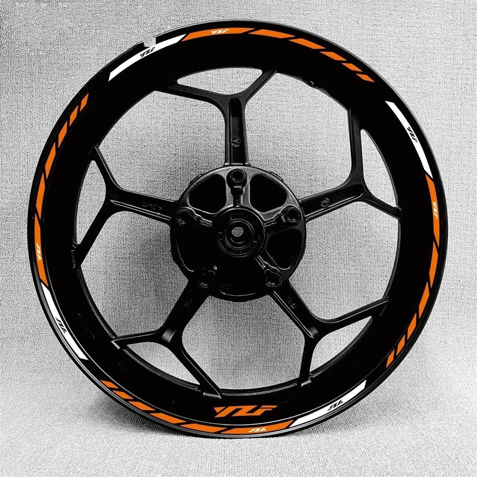 Stickers Motorcycle Accessories Wheel Stickers Reflective Rim Motorbike Waterproof Decals for Yamaha MT-09 MT09 MT07 MT10(Style 1)