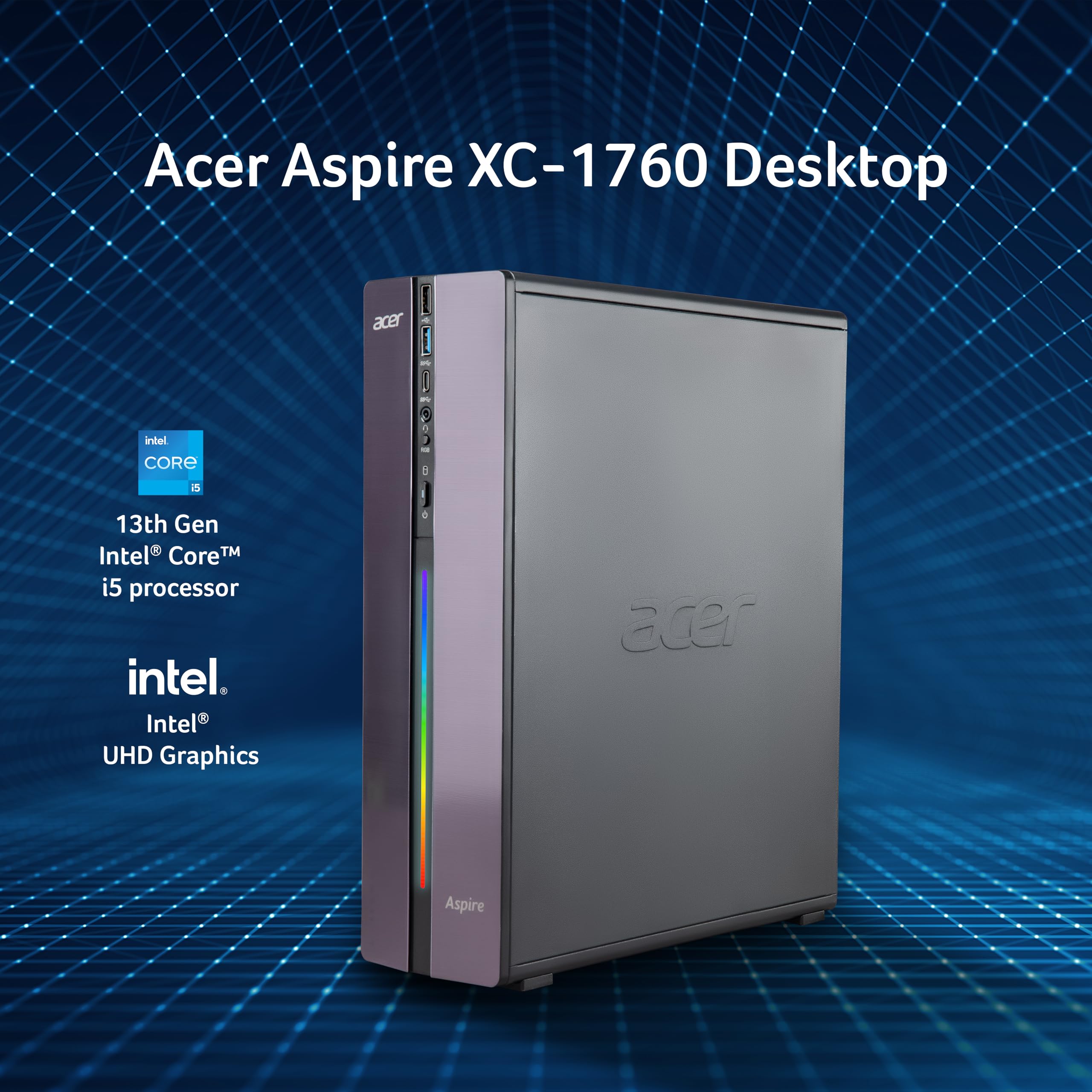ACER XC-1760-H58Y/Z デスクトップPC　 i5-12400 Acer Aspire XC-1760 PC: Intel Core i5-12400, 16GB RAM, 256GB
