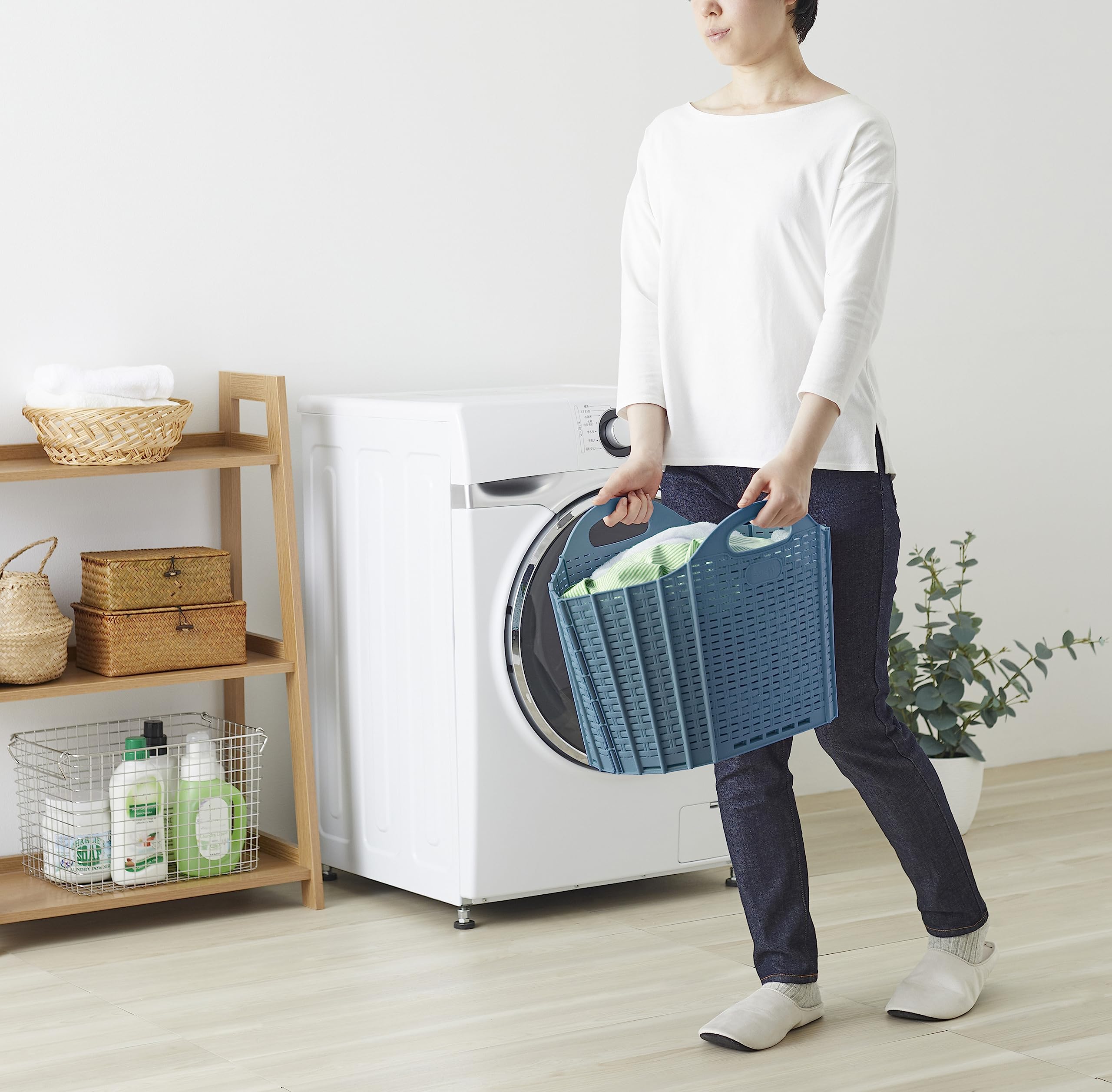 Amazon｜セイエイ(seiei)【 折りたためるランドリーバスケット