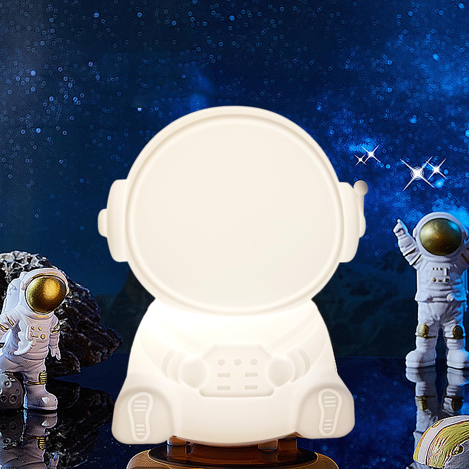QXMGCBOK Night Light for Kids Lamp Astronaut Light, Kids Nightlight for Nursery, Room Decor Cute Night Lamp, Cute Gifts Stuff for Boys Girls Baby, Warm White